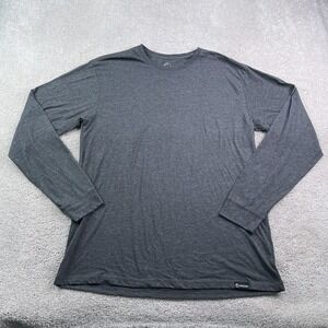 Origin Shirt Mens XL Gray Core Tee Long Sleeve Made In USA Maine Performance